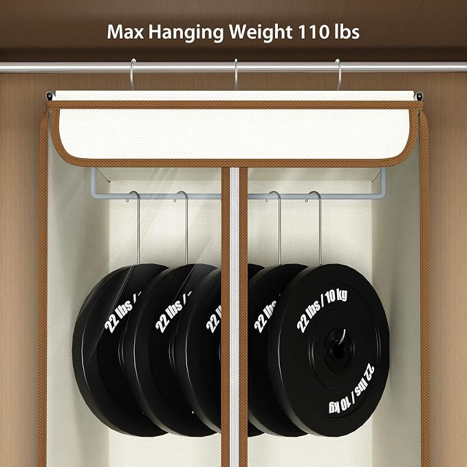 Univivi Garment Bags for Hanging Clothes, Large Clothes Storage Bags Closet - Image 3