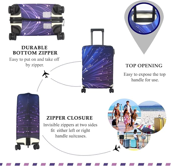 Explore Land Travel Luggage Cover Suitcase Protector Fits 31-32 Inch Case - Image 3