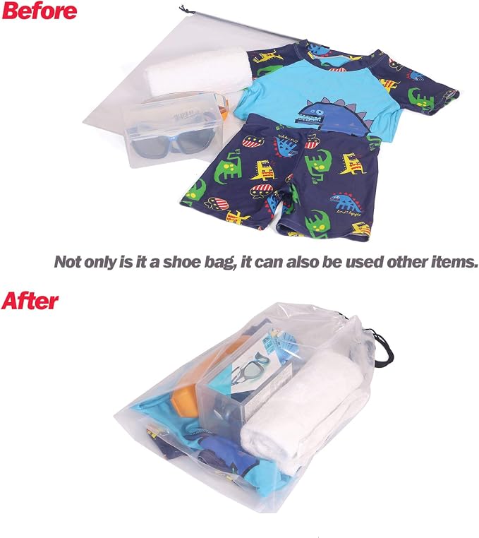 Set of 12 Transparent Shoe Bags - Image 6