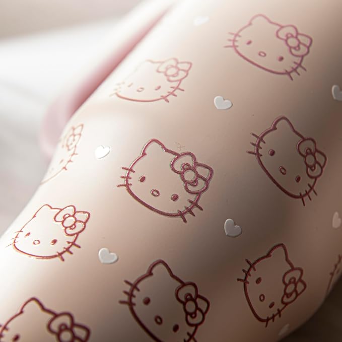 Zak Designs Sanrio Sutton Travel Tumbler for On the Go or At Home, 40oz Stainless Steel with Vacuum Insulation, Silicone Straw, and Carry Handle for Cold Drinks (Hello Kitty) - Image 7