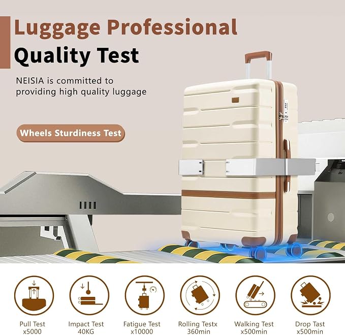 Luggage Sets 3 Piece with TSA Lock Hardside PC+ABS Carry On Suitcase with YKK - Image 5