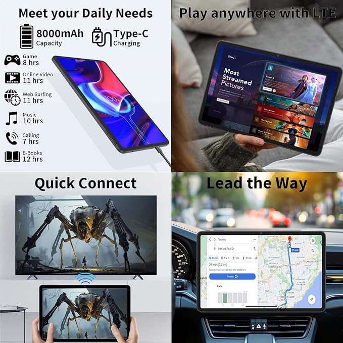 12 Inch Tablet Android 15 Tablets, 2025 Upgraded Android Tablet - Image 7