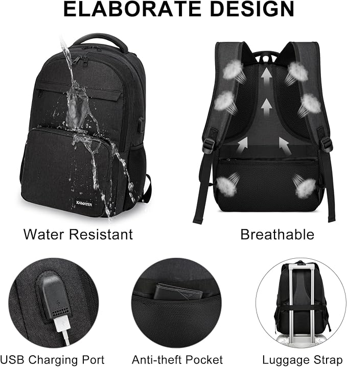School Backpack for Teen Boys & College Students - Image 5