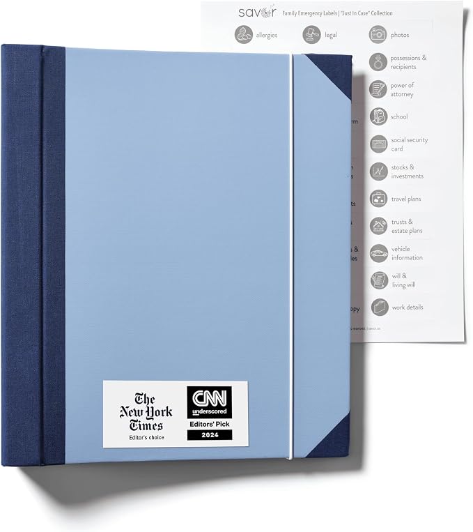 Savor | 2025 Edition The Folio™ Document Organizer | Custom Dyed Cloth-Bound - Image 2