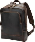 Leather Backpack for Men 15.6" Laptop Backpack 100% Madagascar top-Grain by Unknown