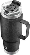 Meoky 32oz Tumbler with Handle, Stainless Steel Travel Mug with 2-in-1 Straw and Sip Lid, Vacuum Insulated Coffee Mug, 100% Leak Proof, Keeps Cold for 24 Hours or Hot for 8 Hours (Night) by MEOKY