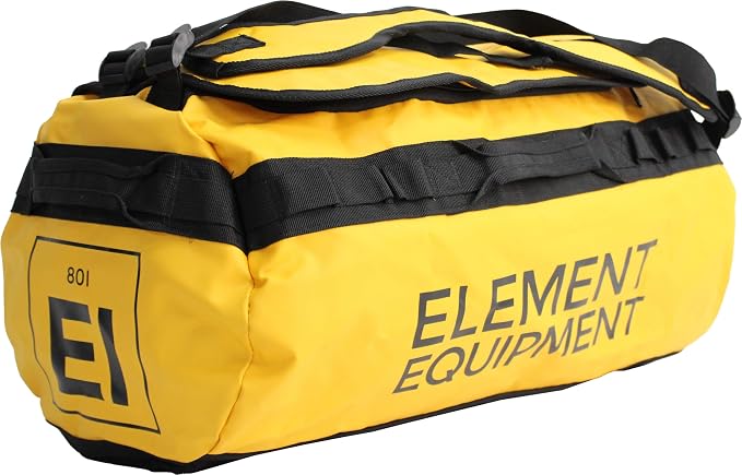 Element Equipment Trailhead Duffel Bag Shoulder Straps Waterproof Yellow Small by ElementEquipment