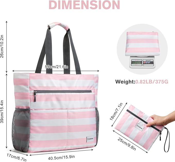 G4Free Beach Bag, Waterproof Sandproof Beach Tote Bag, Large Capacity Foldable - Image 6