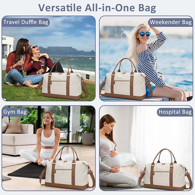 Travel Duffle Bag for Women, Weekender Bags, Hospital Bag for Labor Delivery - Image 6