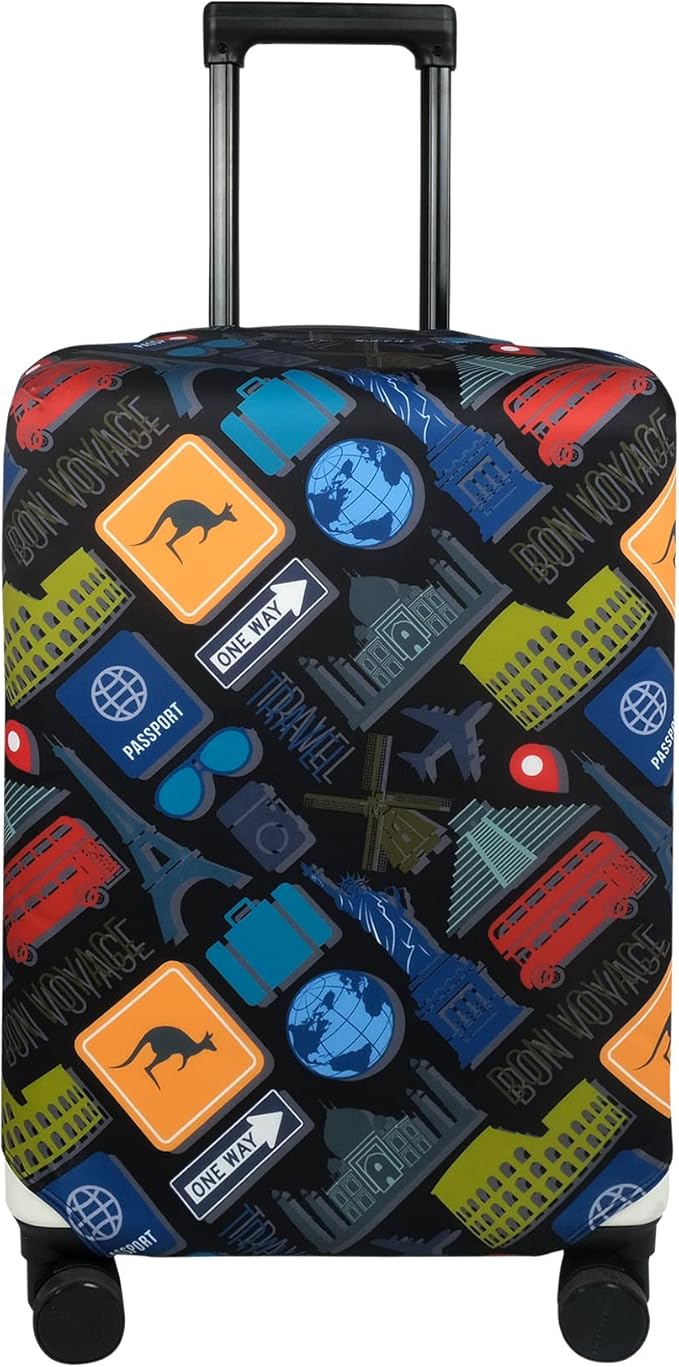 Explore Land Travel Luggage Cover Suitcase Protector Fits 31-32 Inch Case by ExploreLand