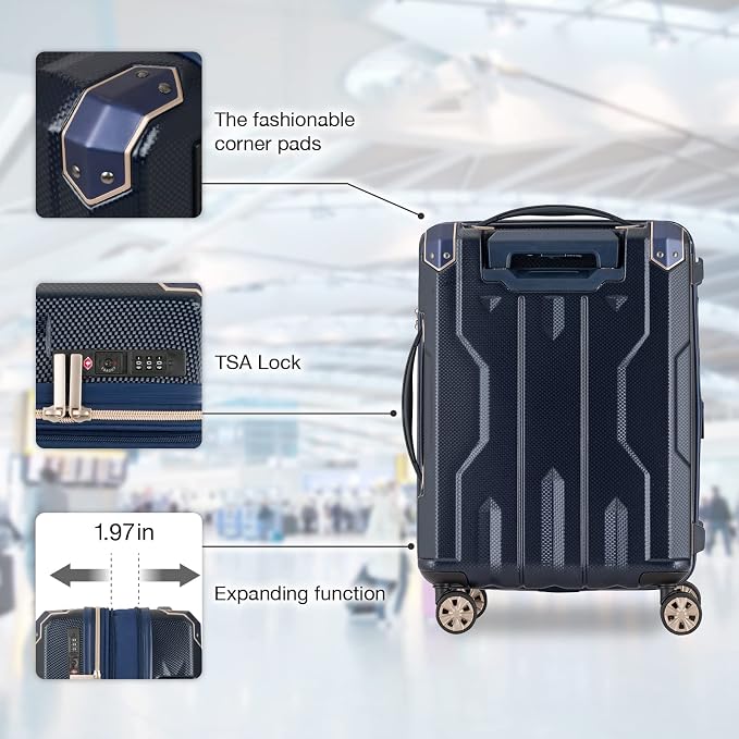 LEGEND WALKER SPATHA Hardside Expandable Luggage, 5109-60-NV - Image 4