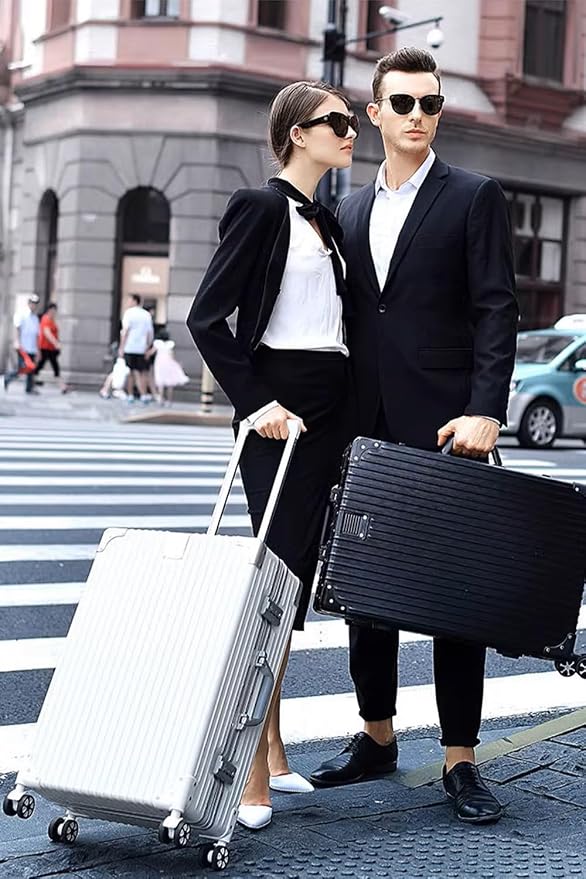 HotWay Carry On Luggage with Aluminum Frame, 20 Inch PC Hard Shell Suitcase - Image 6