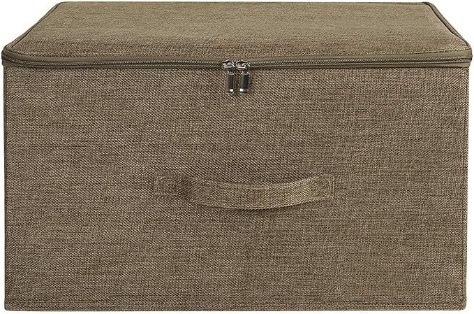 ANMINY Storage Bins with Zipper Lids 51.9 Qt Lidded Fabric Storage Boxes by ANMINY