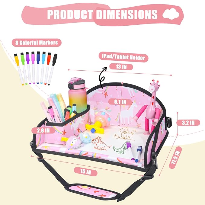 Upgraded Kids Travel Tray for Car Seat - Image 6