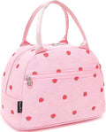 FlowFly Insulated Lunch Bag for Women – Corduroy Lunch Tote Box, Cute Cooler by FlowFly