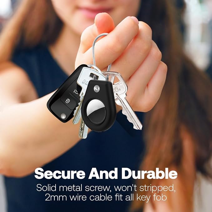 Protect Case Compatible with Apple AirTag, Secure GPS Tracker Holder with Wire - Image 2