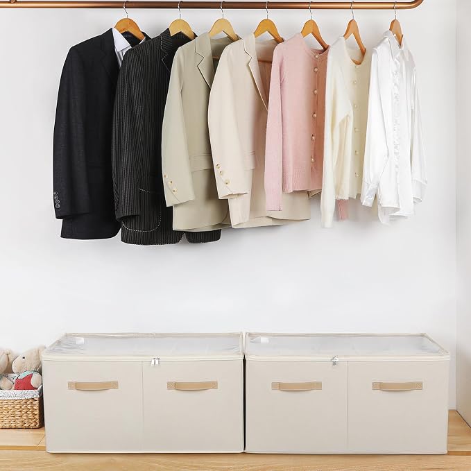 Shoe Organizer for Closet 2 Pack, Foldable Shoe Box - Image 6