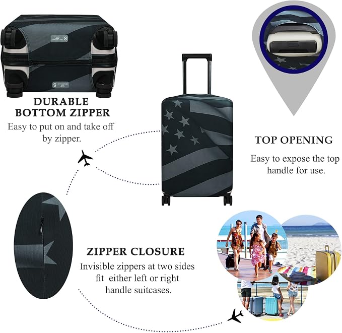 Explore Land Travel Luggage Cover Suitcase Protector Fits 31-32 Inch Case - Image 3