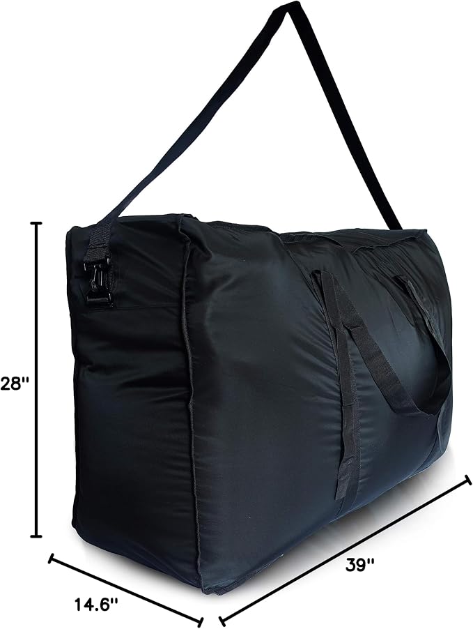 Plago Professional Quality Nylon Extra Large Duffel Bag, Lightweight Foldable - Image 10