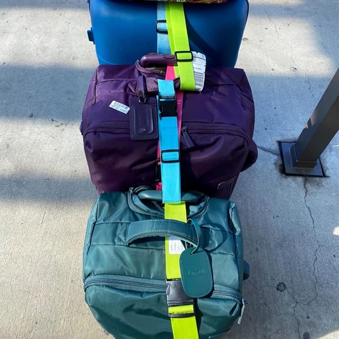 4Pack Add Bag Luggage Straps to Connect Two Suitcases, Adjustable Luggage Belt - Image 9