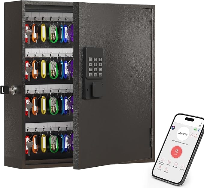 WeHere Smart Key Lock Box, Wall Mounted Key Cabinet by WeHereSmartBoxLock