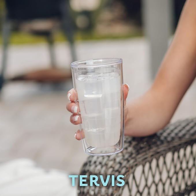 Tervis Clear & Colorful Tabletop Made in USA Double Walled Insulated Tumbler Travel Cup Keeps Drinks Cold & Hot, 16oz, Blue Moon - Image 7
