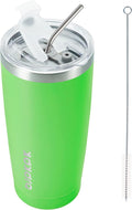 BJPKPK 20oz Tumbler with Lid and Straw Stainless Steel Tumbler Cup Vacuum Insulated Double Wall Travel Coffee Mug,Green by BJPKPK