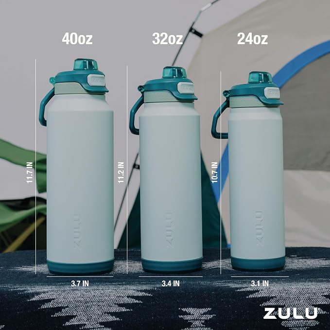 ZULU Powerfill Pro 24oz Stainless Steel Water Bottle - Image 7