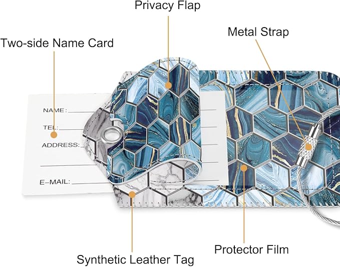 Fintie Luggage Tags, Privacy Cover ID Label - Image 4