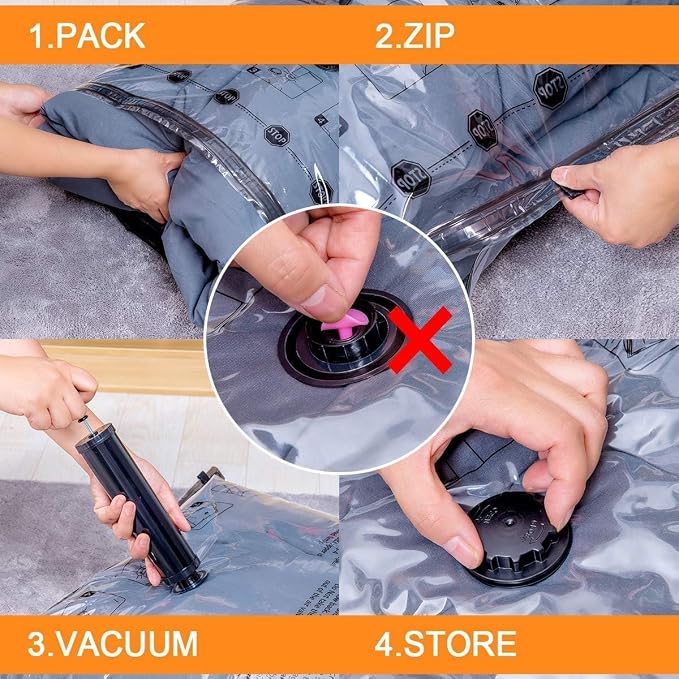 10 Large Vacuum Storage Bags - Image 5