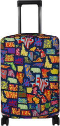 Explore Land Travel Luggage Cover Suitcase Protector Fits 23-26 Inch Case by ExploreLand