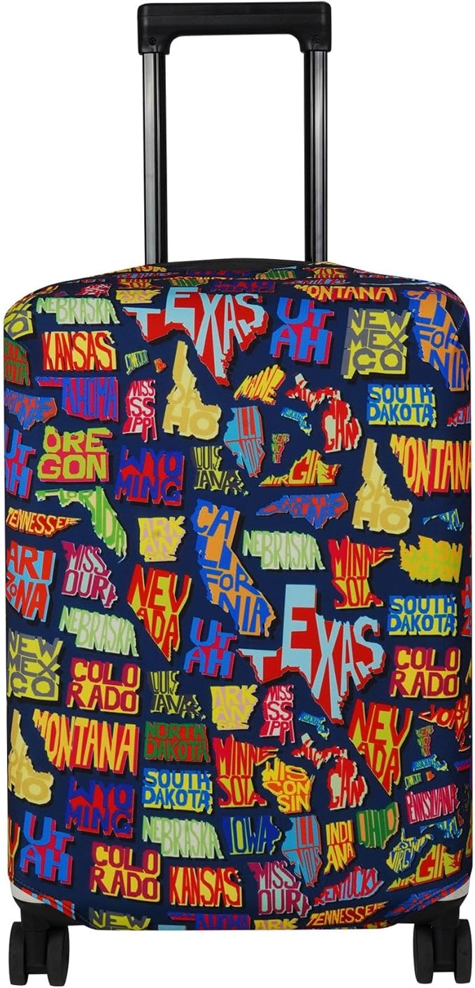 Explore Land Travel Luggage Cover Suitcase Protector Fits 18-22 Inch Case by ExploreLand