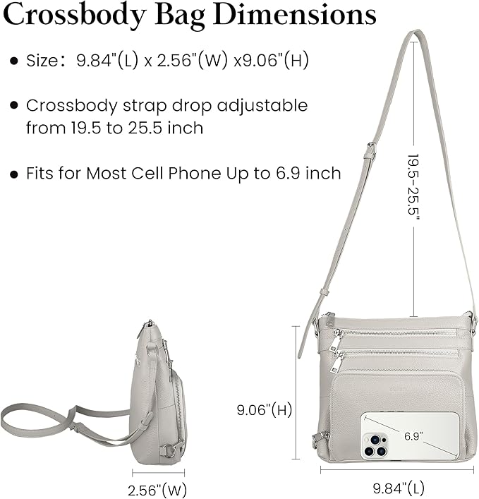 befen Genuine Leather Crossbody Bags - Image 5