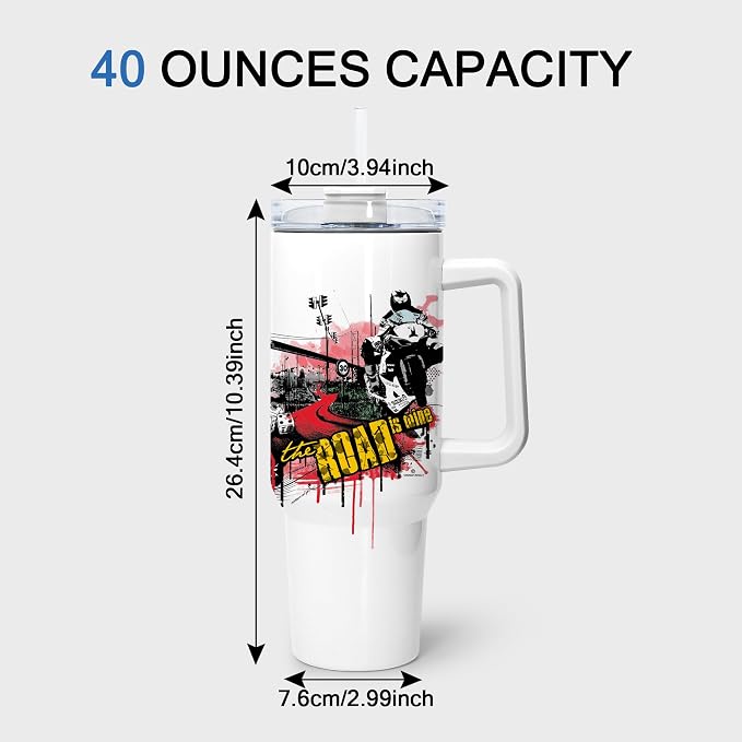 sweet grain 40 oz Sublimation Tumbler with Handle and Straw(12 Pack) Stainless Steel Double Wall Vacuum Insulated Travel Mug Cup Tumblers Bulk Sublimation Blank - White - Image 6