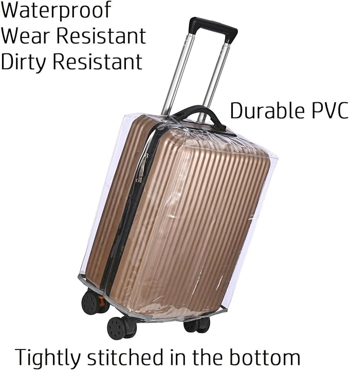 FABWAY Clear PVC Suitcase Cover - Image 2