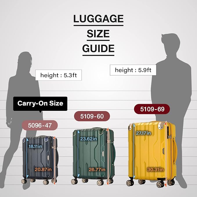 LEGEND WALKER SPATHA Hardside Expandable Luggage, 5109-60-YE - Image 7