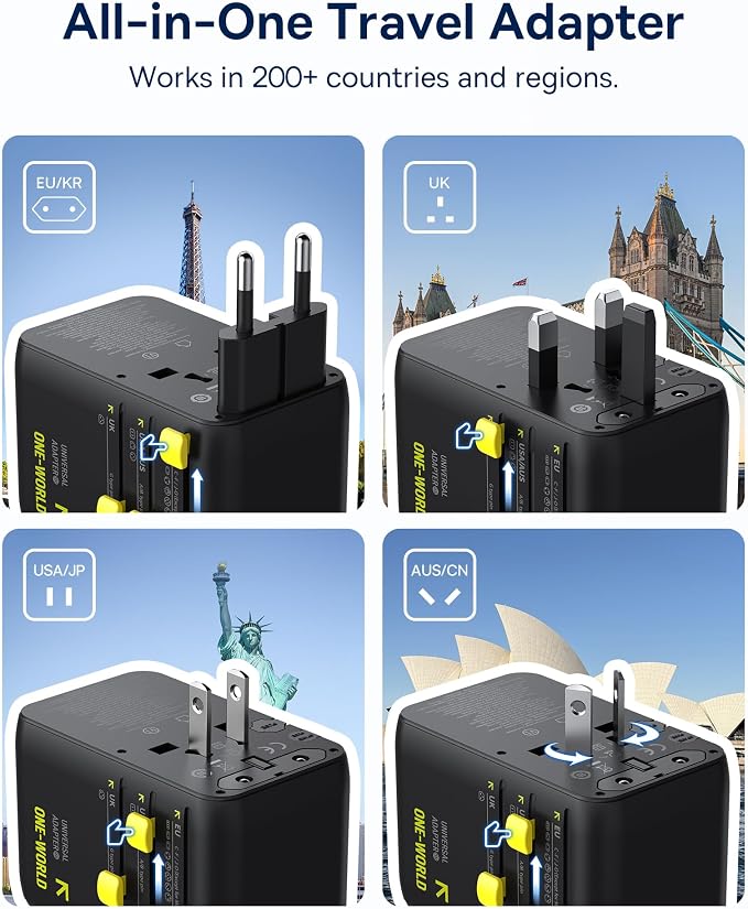 Baseus 70W Universal Travel Adapter - Image 2
