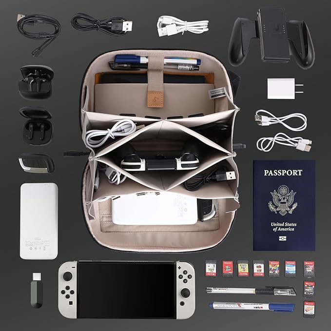 Electronic Organizer Travel Case Bag - Image 3