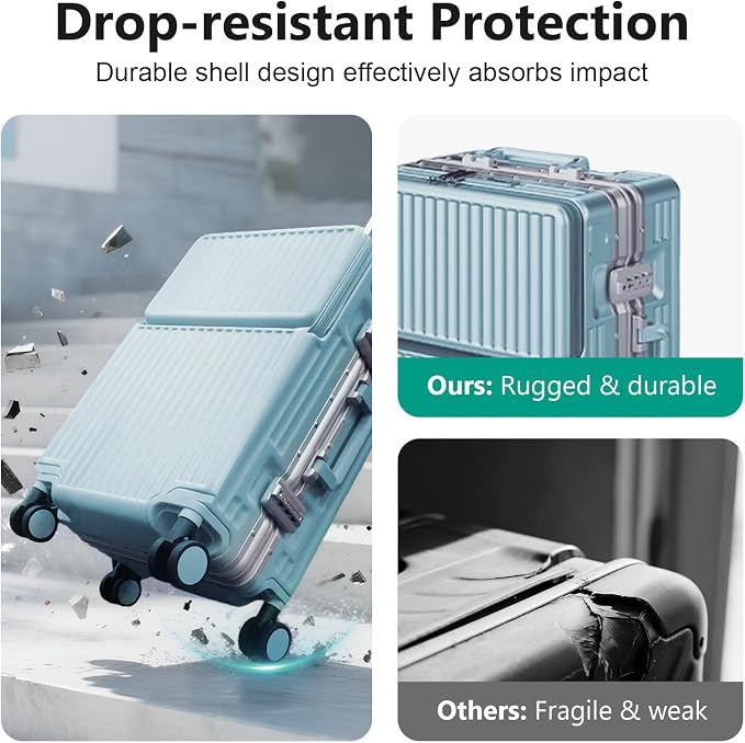 Hard Shell Luggage 20 Inch Travel Luggage, Carry-On Luggage Spinner TSA - Image 4