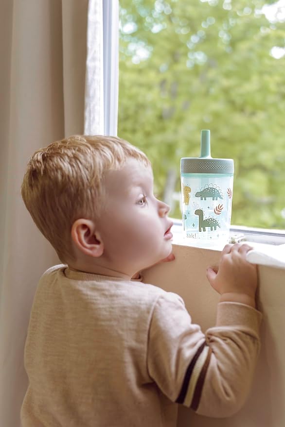 Zak Designs Bluey Capri Toddler Tumblers For Travel or At Home, 9oz 2-Pack Double Wall Plastic Sippy Cups With Leak-Proof Design is Perfect For Kids (Bluey, Bingo) - Image 11