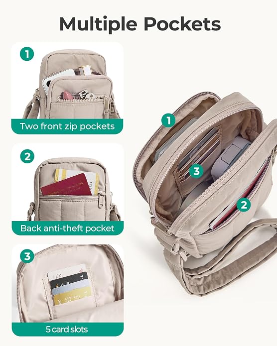 BAGSMART Small Crossbody Bags for Women, Cell Phone Crossbody Purse for Women - Image 6