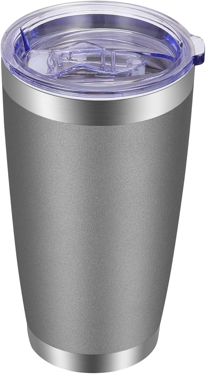 VEGOND 20oz Tumbler with Lid and Straw Stainless Steel Tumbler Cup Vacuum by VEGOND