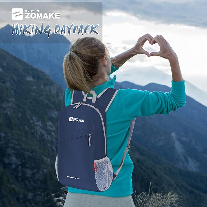 ZOMAKE Lightweight Packable Backpack 20L, Foldable Backpacks Small Daypack - Image 2