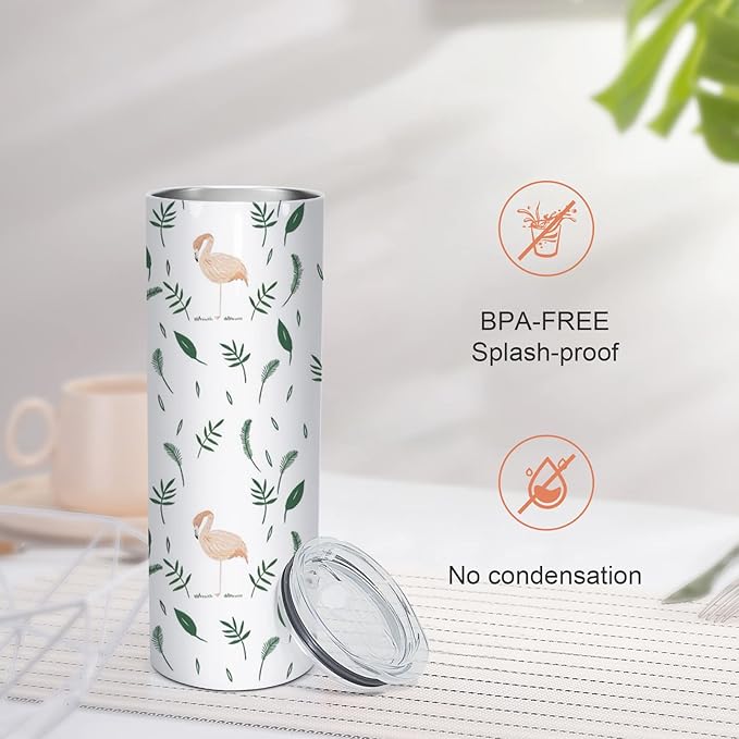 AGH 25 Pack 20 OZ Sublimation Tumblers Blank, Straight Skinny Tumbler with Metal Straw, Stainless Steel Double Layer Insulated Mug, Individually Box, Travel Tumblers - Image 5