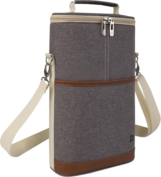 ALLCAMP OUTDOOR GEAR 2 Bottle Wine Tote Carrier by ALLCAMPOUTDOORGEAR