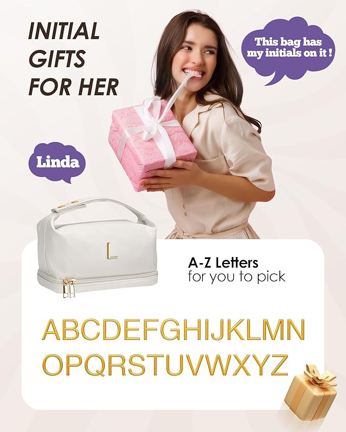 Girlfriend Gifts, Personalized Makeup Bag - Image 2