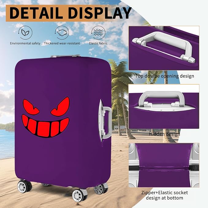 Travel Luggage Cover Thicker Spandex Suitcase Protector Elastic Washable - Image 3