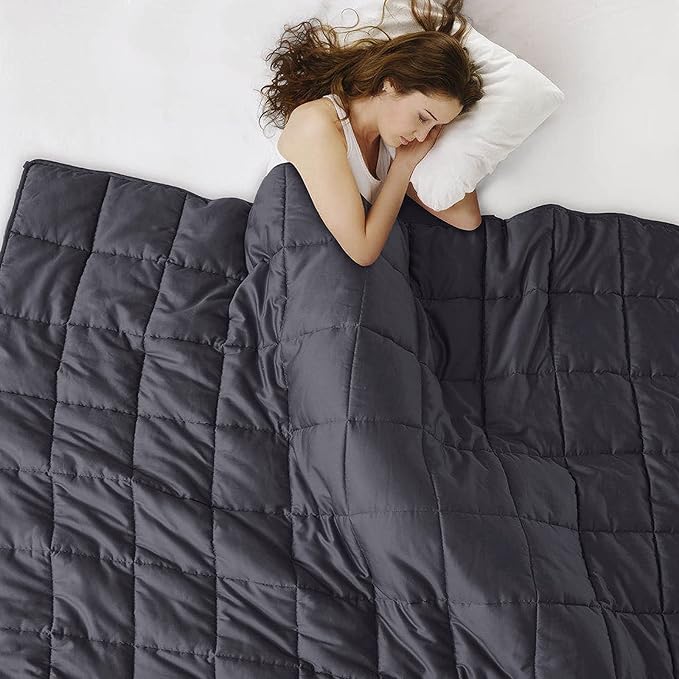 L'AGRATY Weighted Blanket 20lbs 80x87 Cooling Breathable Heavy Blanket - Image 4