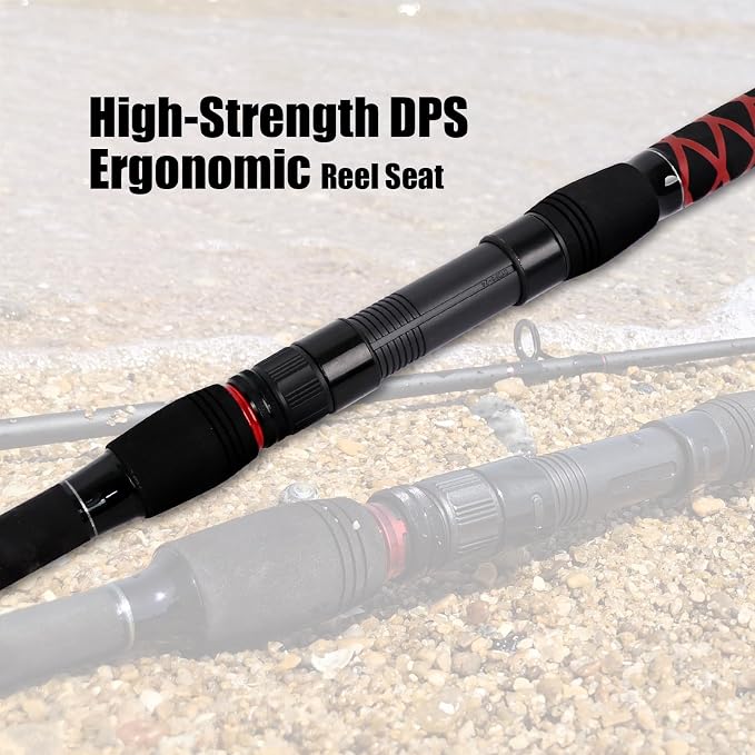 Fiblink Surf Spinning Fishing Rod 2-Piece/3-Piece Carbon Fiber Travel Fishing - Image 5