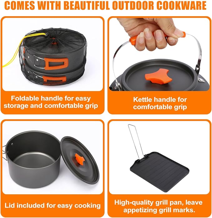 Hisencn 2 Burner Foldable Camping Stove - Image 9